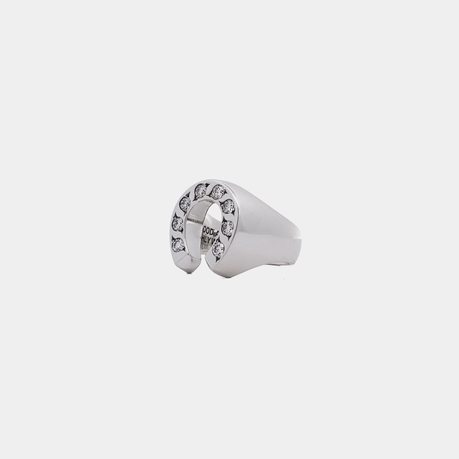 Horseshoe Ring | White Diamonds - A