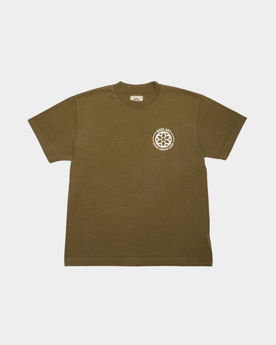 Multi Shop Tee - Army Green – GOOD ART HLYWD