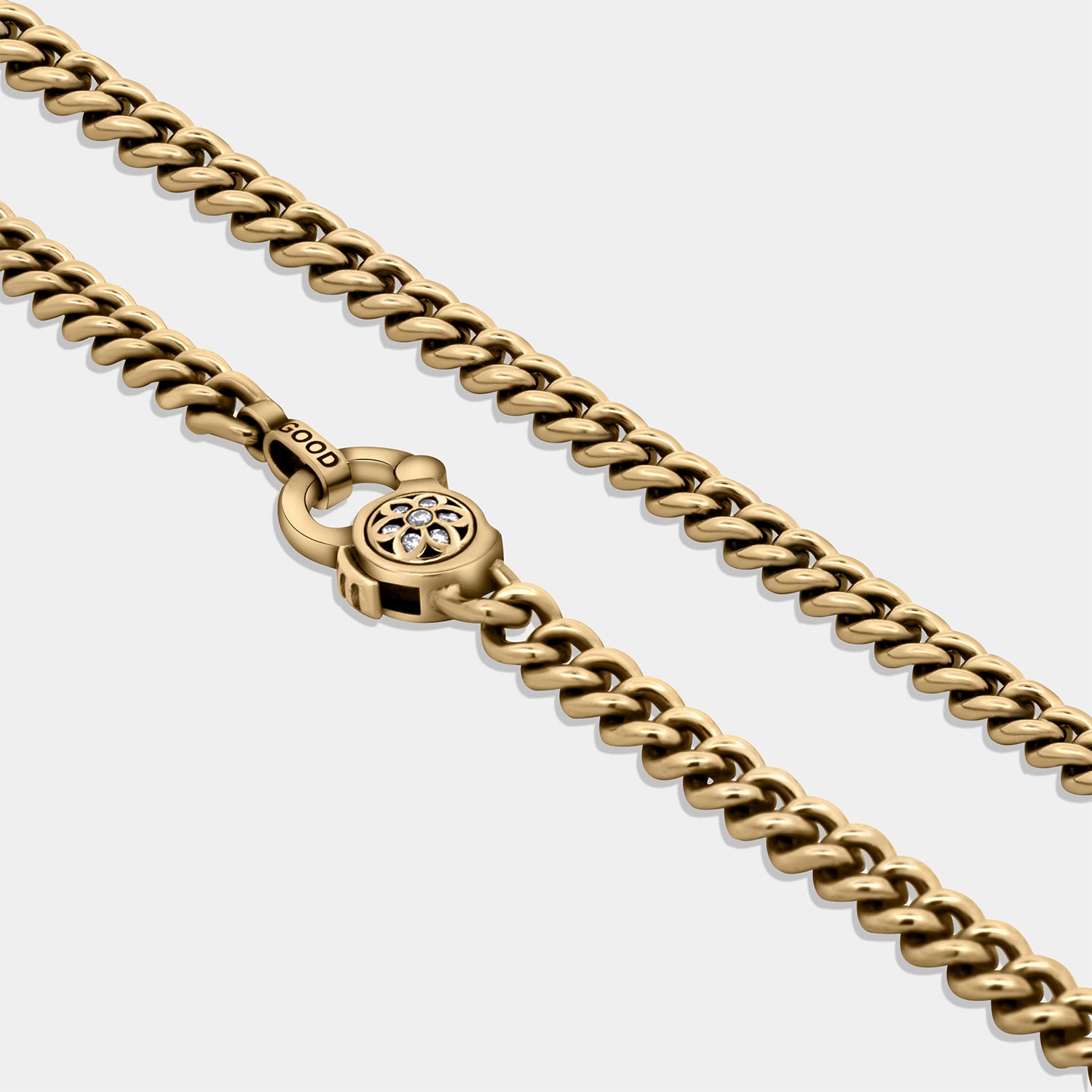 Curb Chain Necklace | 18K Yellow Gold - AA