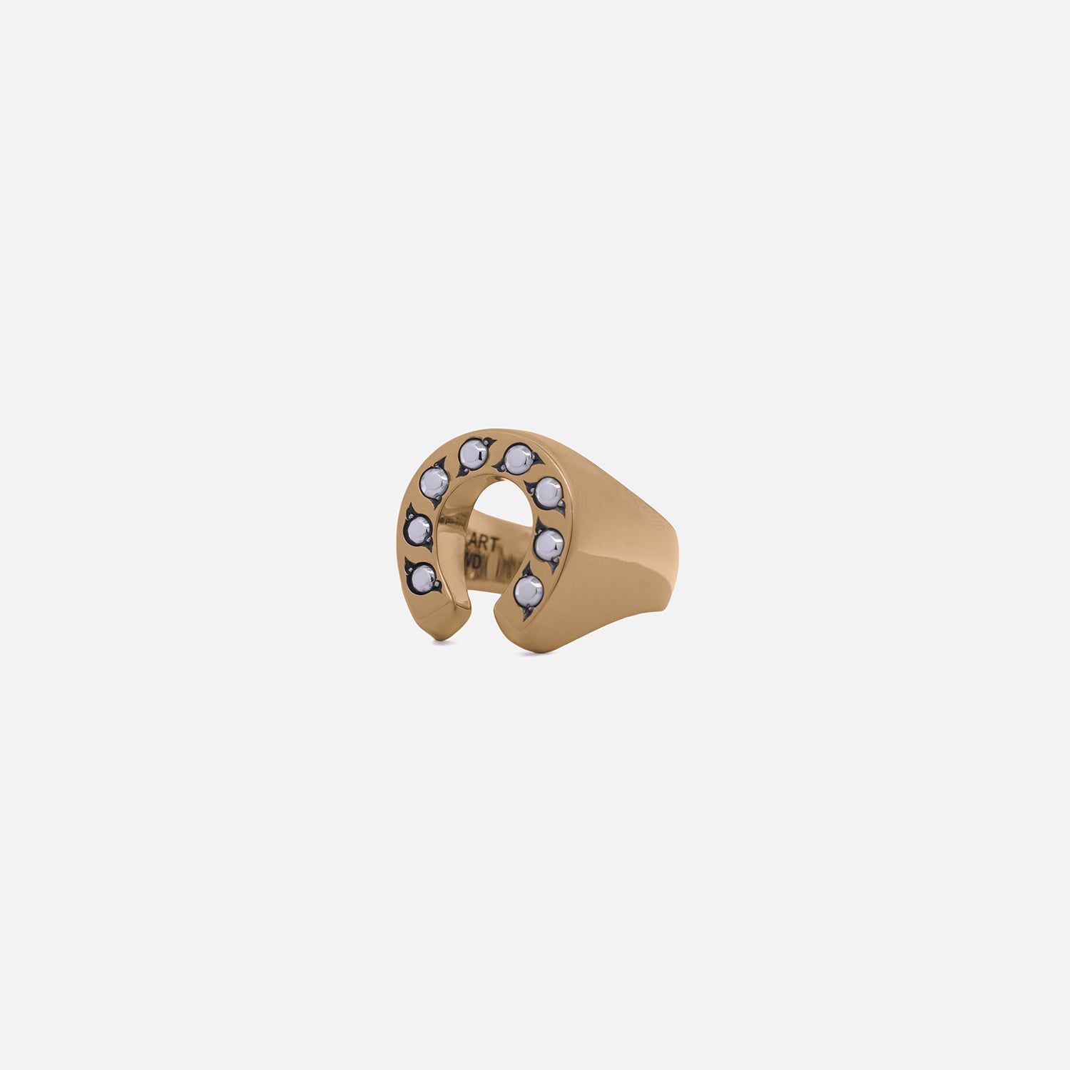 Horseshoe Ring | 18K Yellow Gold w/ 18K White Gold-D's - A