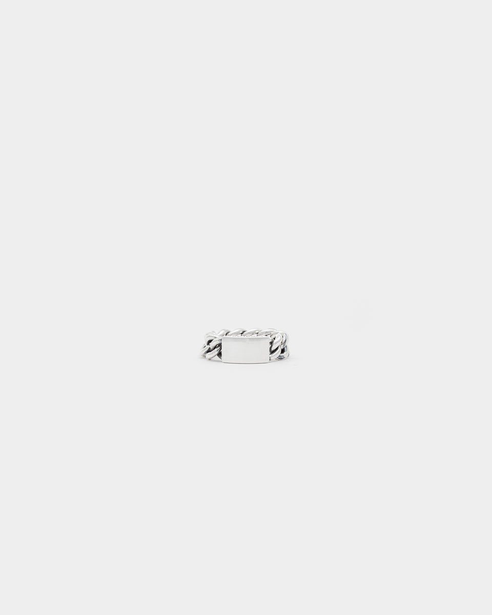 Curb Chain ID Ring - Smooth - A – GOOD ART HLYWD