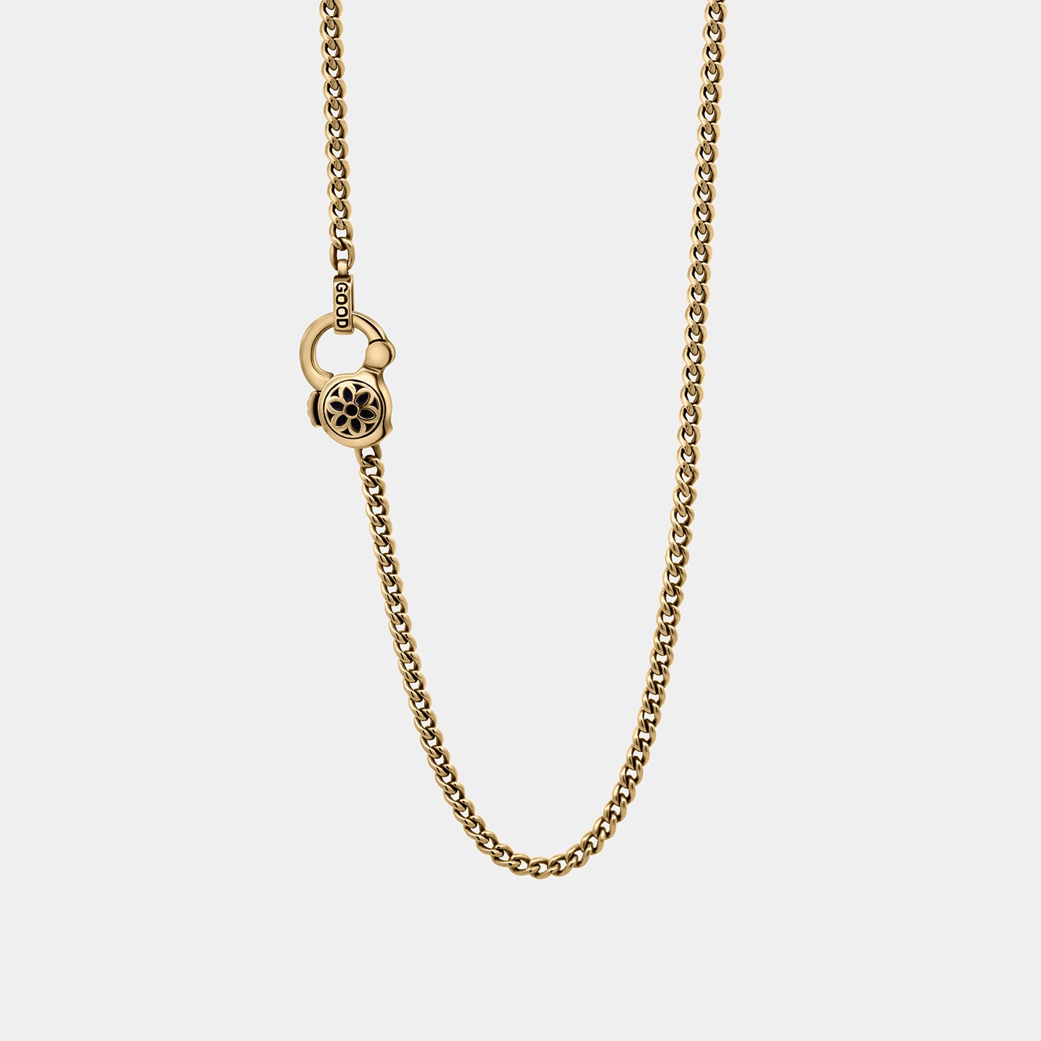Curb Chain Necklace | 18K Yellow Gold - 4A