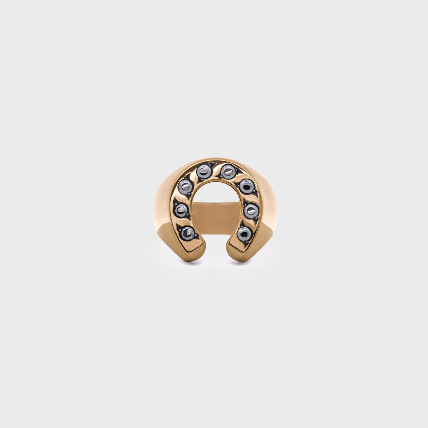 Horseshoe Ring | 18K Yellow Gold w/ 18K White Gold-D's - A