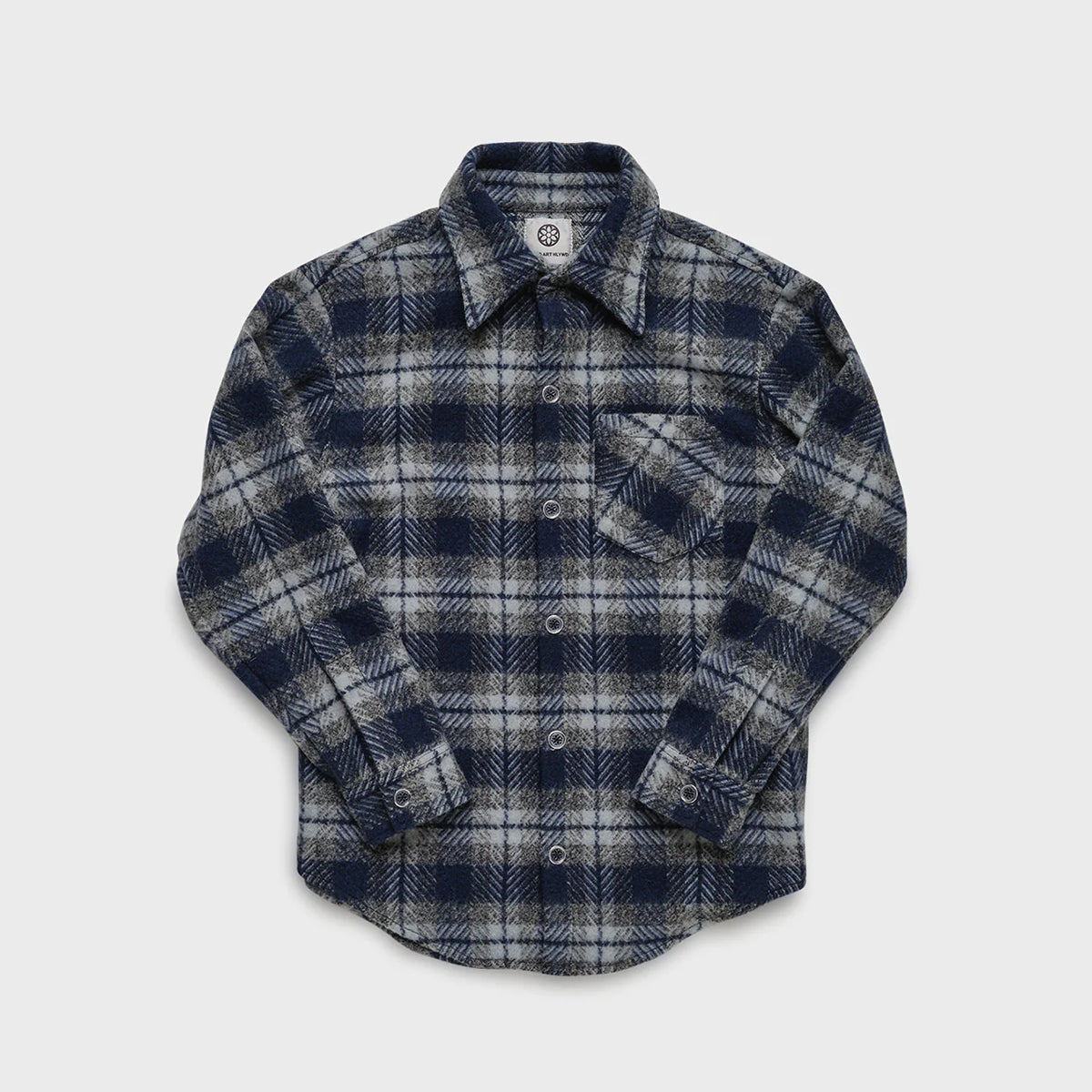 K Plaid Oversized Button Up