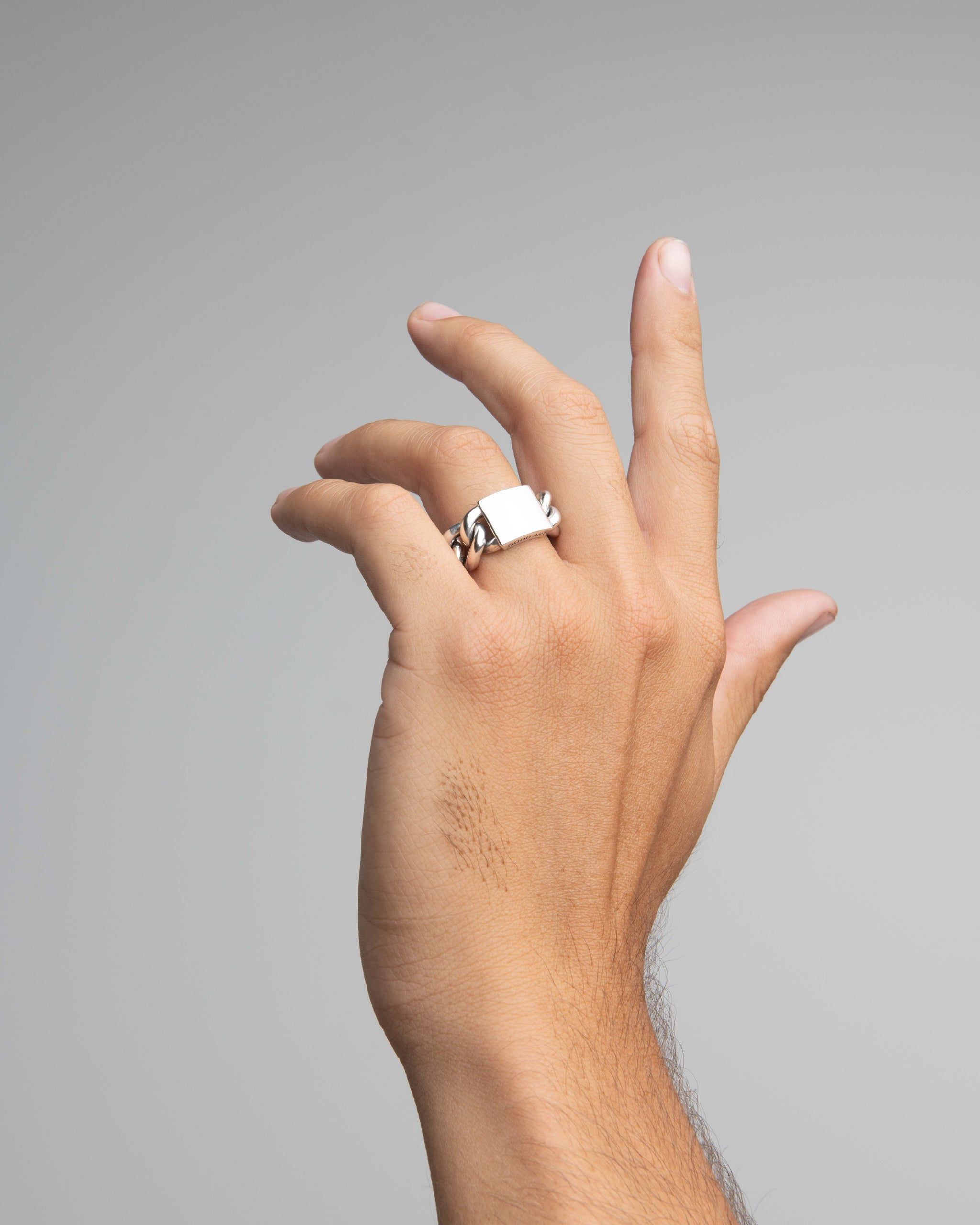 Curb Chain ID Ring - Smooth - C – GOOD ART HLYWD
