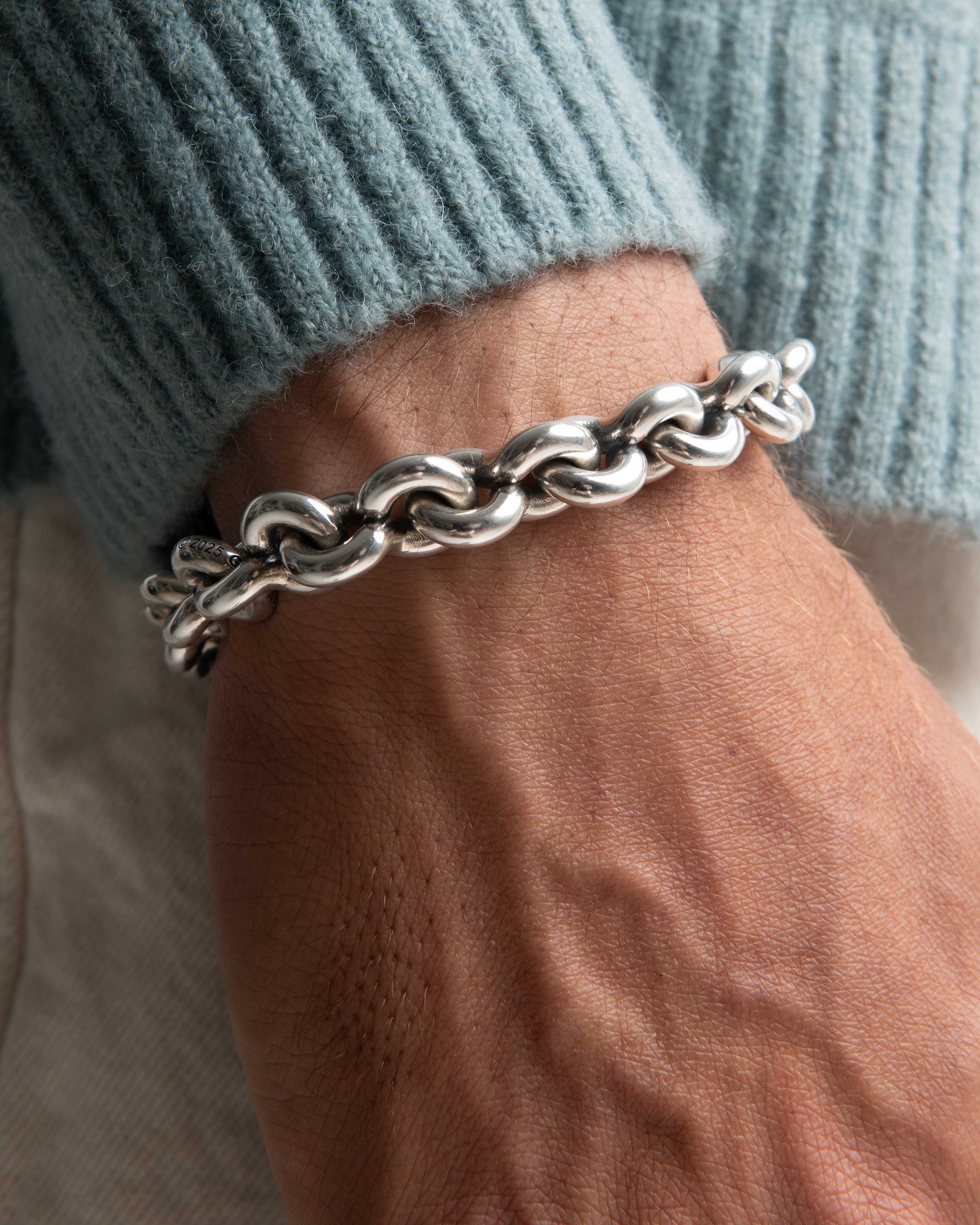 GOOD ART HLYWD シルバーバングル ブレスレット Fin Link Bracelet - B – GOOD ART HLYWD