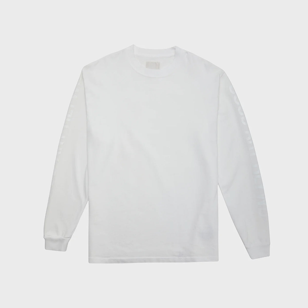 Heavyweight Long Sleeve Crew Optic White1