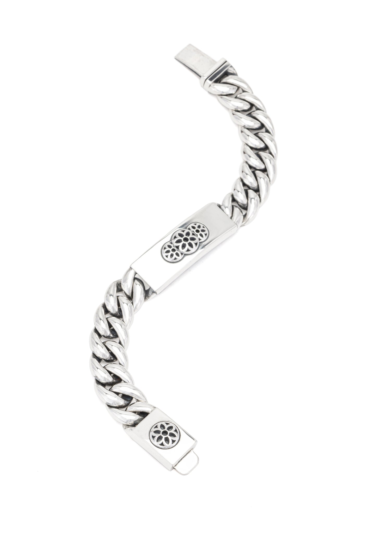 B & T ID Bracelet | Triple Rosette - A