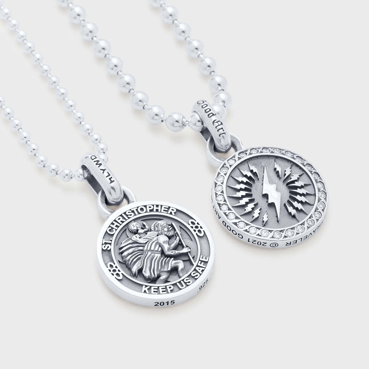 Saint Christopher Pendant | Shazam! w/ White Diamonds - A