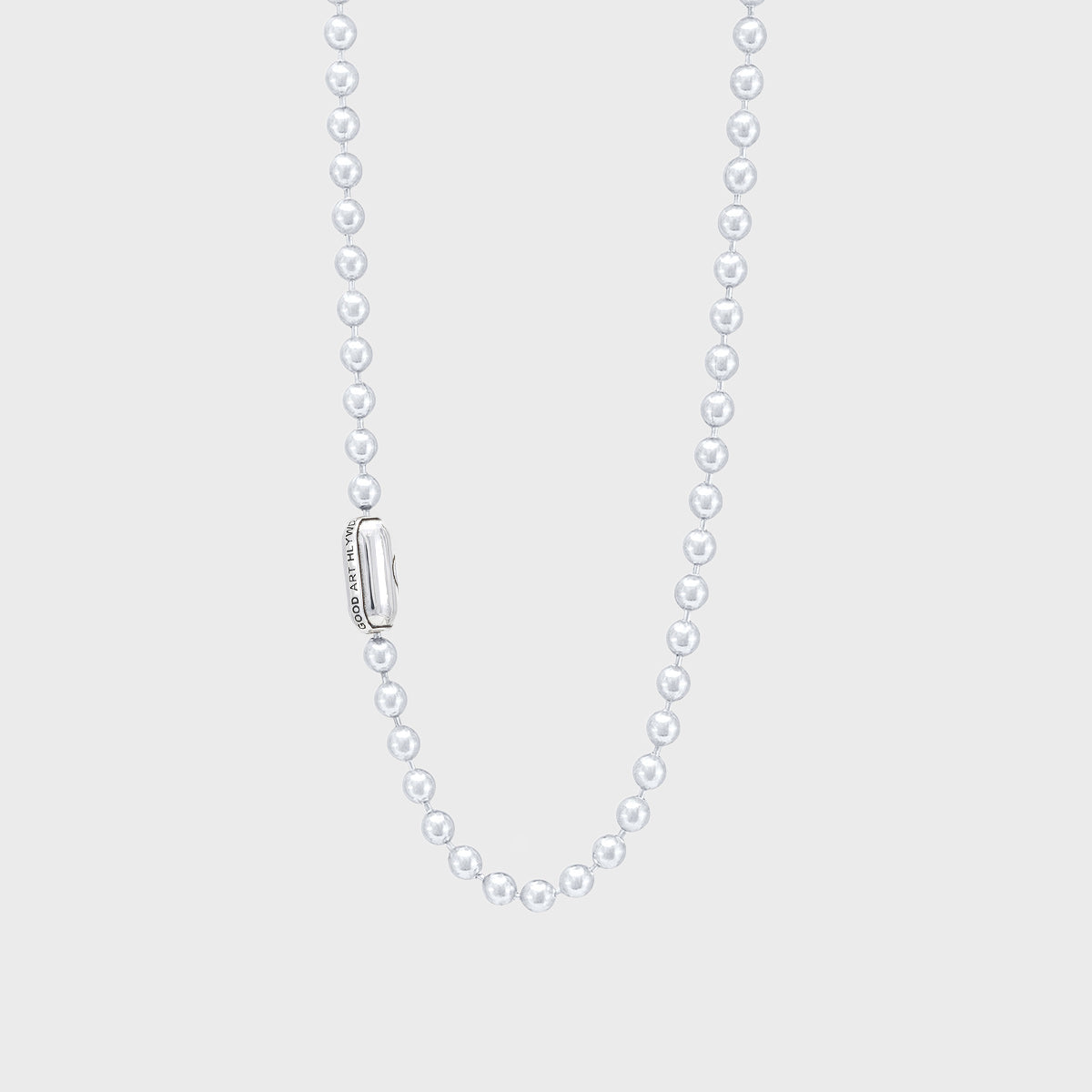 Ball Chain Necklace | Logo - A