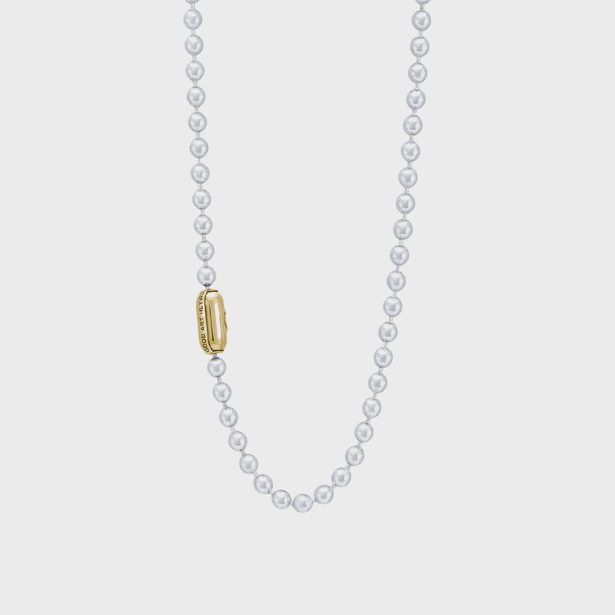 Ball Chain Necklace | Logo - 18K Yellow Gold - A