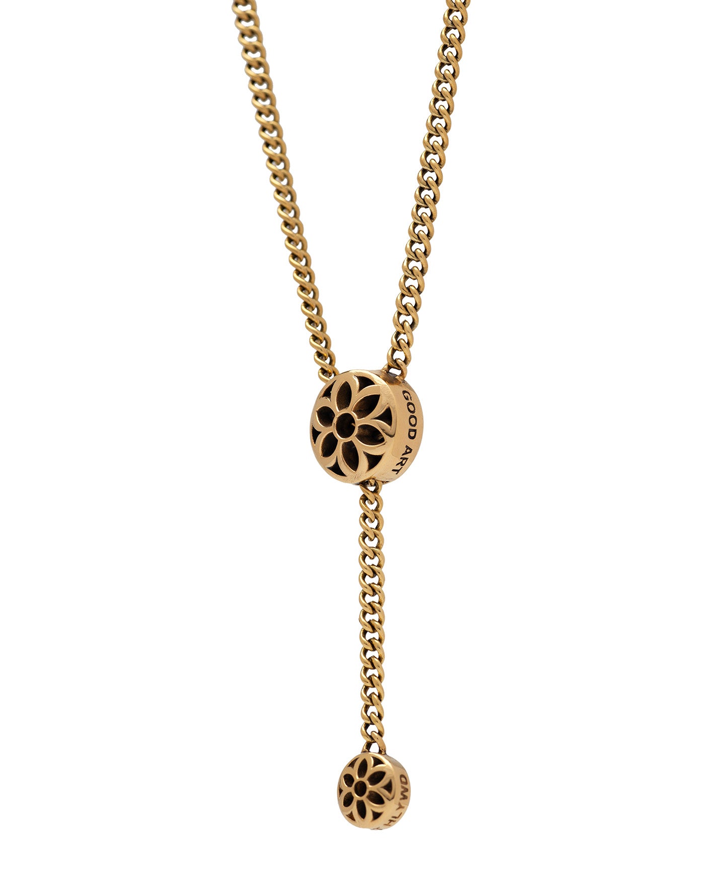Curb Chain PMF Necklace | 22K Yellow Gold