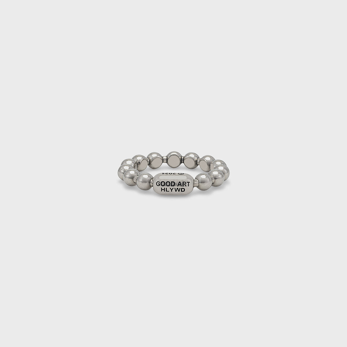 Ball Chain Ring | 18K White Gold - A