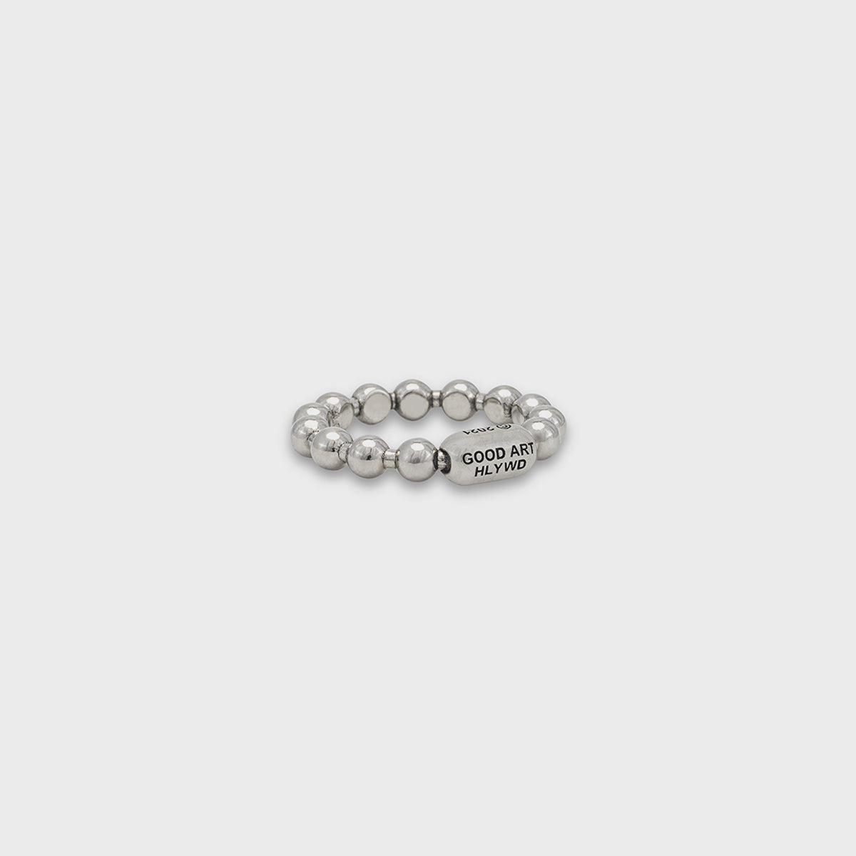 Ball Chain Ring | 18K White Gold - A