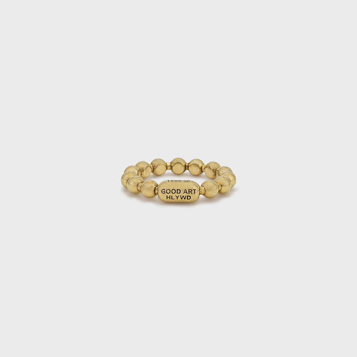 Ball Chain Ring | 18K Yellow Gold - A